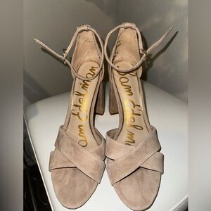 Yancy Block Heel Ankle Strap Sandal by Sam Edelman